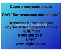 Покупка акций «Балтачевское Сельэнерго»