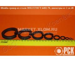 Шайба пружинныая, гроверная по ГОСТ 6402-70, ОСТ 1 11532-74, ОСТ 1 11533-74, ОСТ 4Г 0.894.202